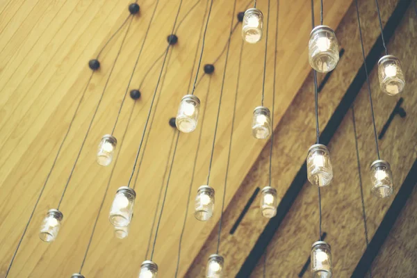 Vintage Lighting Decor Coffee Cafe — Stock Photo, Image