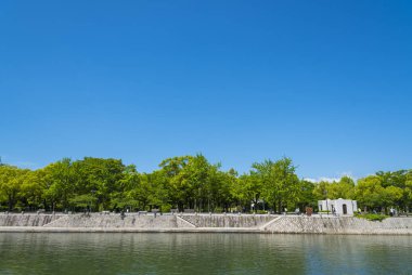 Atomik Dome, Hiroşima Endüstriyel Promosyon Hall tarafından ilk atom bombasını Hiroşima, Japonya'nın savaş yok, eski.