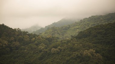 Sisli dağlar peyzaj