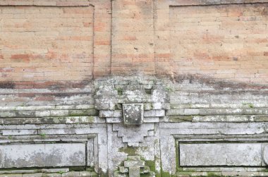 Bina çok eski tuğla duvar, eski