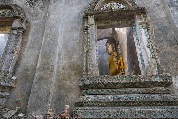 Old Buddha Statue Asian Temple — Foto de Stock