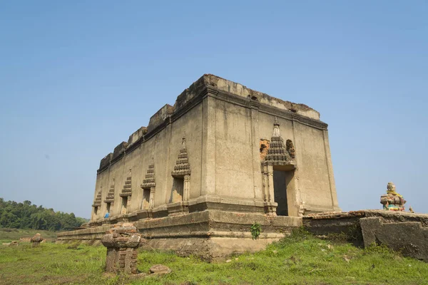 Sinking Tempel Songkaria Rivier Bij Sangkhla Buri District Kanchanaburi Provincie — Stockfoto