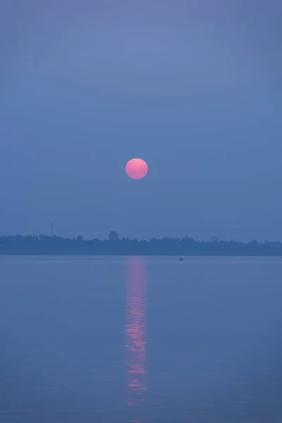 Belo Pôr Sol Andaman Mar Krabi Phuket Tailândia — Fotografia de Stock