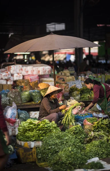 Luang Prabang Laos Diciembre 1015 Mercado Mañana Luang Prabang Diciembre — Foto de Stock