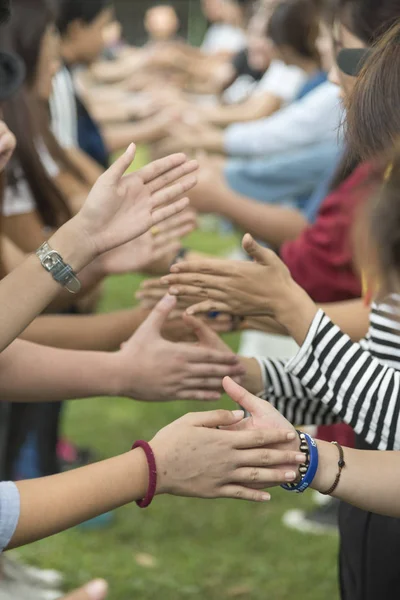 Group People Hand Shaking — Foto Stock