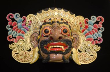 Tegallalang Bali, Endonezya ahşap Barong maskeden