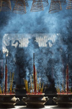 tütsü Chua Ba Thien Hau Tapınağı, Saigon, Vietnam