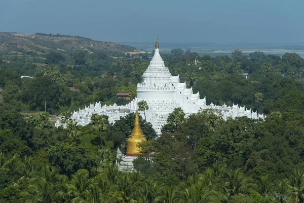 Vita Pagoden Hsinbyume Mya Thein Dan Pagod Paya Tempel Mingun — Stockfoto