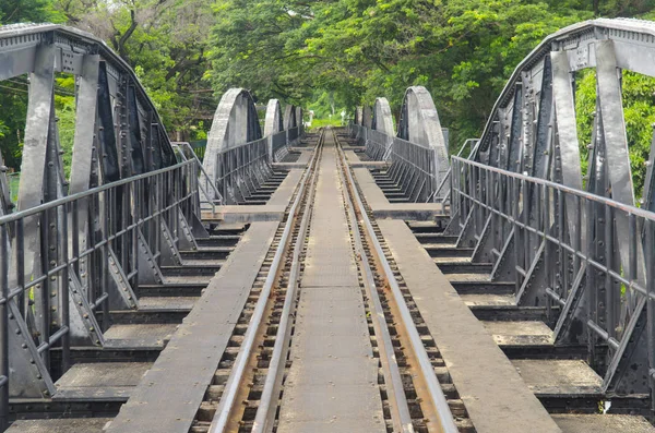 Morte Ferroviária Construída Durante Segunda Guerra Mundial Kanchanaburi Tailândia — Fotografia de Stock