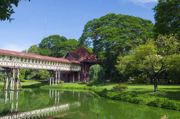 Belo Edifício Palácio Sanamchan Província Nakhon Pathom Tailândia — Fotografia de Stock