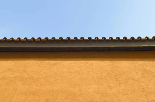 Стіна Стилі Італії Вінтажному Кольорі — стокове фото