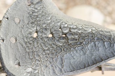 Old vintage bicycle close up 