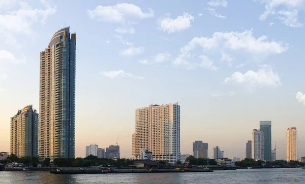 Penang Cityscapes Boats Ocean Skyscraper Malaysia Asia — Stock Photo, Image