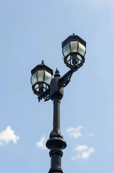 Vintage Lamp Cloud Blue Sky — Stock Photo, Image