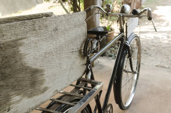 Old vintage bicycle close up 