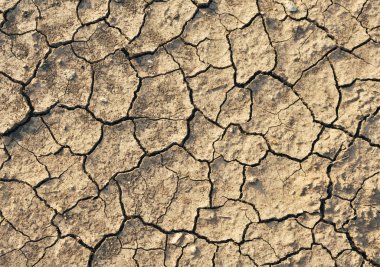 Kuru kırık toprak ayrıntılarını