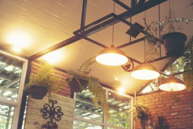 kahve Cafe İçişleri, vintage filtre görüntü