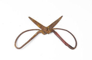 eski makas beyaz izole