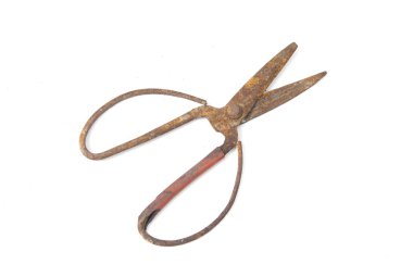 eski makas beyaz izole