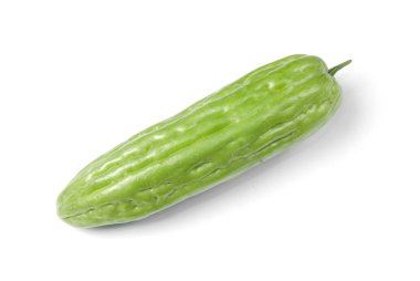 Bitter kabak üzerine beyaz izole