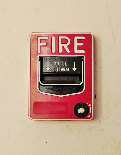 Fire Alarm on wall close up 