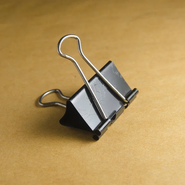 Close-up of a binder clip