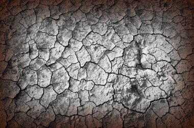 Kuru kırık toprak ayrıntılarını