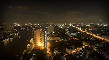 Bangkok şehir gece görüş, Tayland