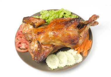 Sebzeli ızgara tavuk.