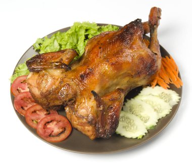 Sebzeli ızgara tavuk.