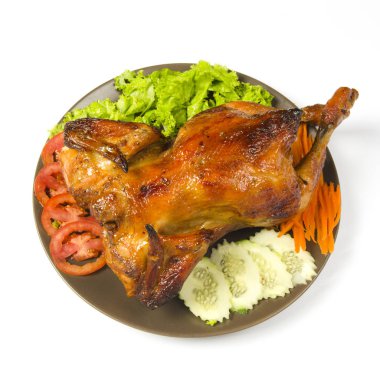 Sebzeli ızgara tavuk.