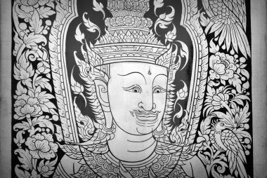 Ahşap altın Tay boyama