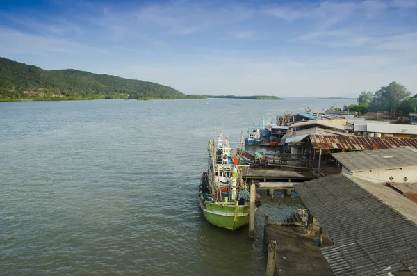 Barcos Pesca Mar Tailandia — Foto de Stock