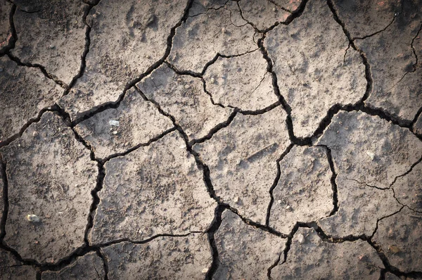 Fondo Tierra Seca Agrietada Tierra Durante Sequía — Foto de Stock