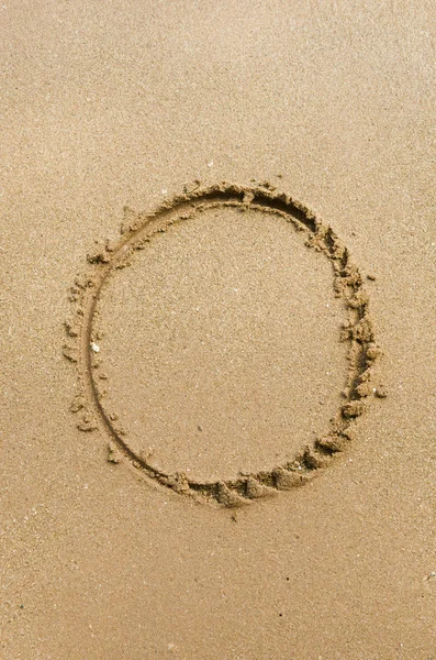 Номер Песчаный Алфавит Цифры Концепция Праздника — стоковое фото