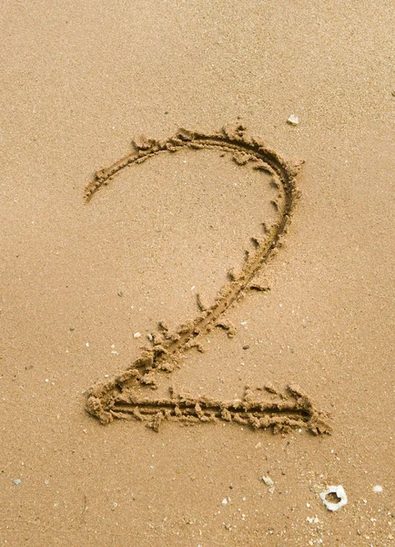 Number Sand Alphabet Digits Concept Holiday Background — kuvapankkivalokuva