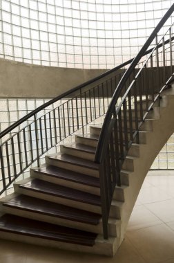 bir vintage Spiral merdiven soyut resim