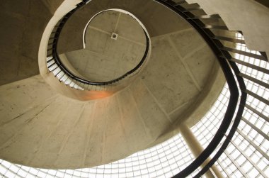 bir vintage Spiral merdiven soyut resim