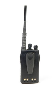 Beyaz arka planda siyah radyo iletişim