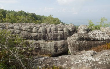laan hin pum viewpoint phu hin rong kla Milli Parkı, phitsanulok, Tayland.