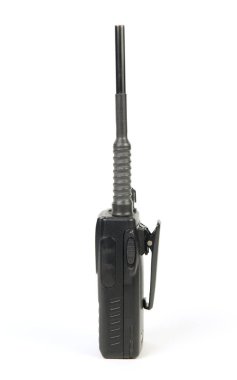 Beyaz arka planda siyah radyo iletişim