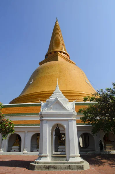 Phra Pathom Chedi Hoogste Stoepa Wereld Het Gelegen Het Centrum — Stockfoto
