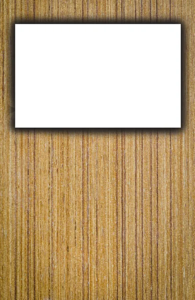 レンガの壁 木製の床と白い空白のプラカードのバック グラウンドを持つ部屋インテリア ヴィンテージ — ストック写真