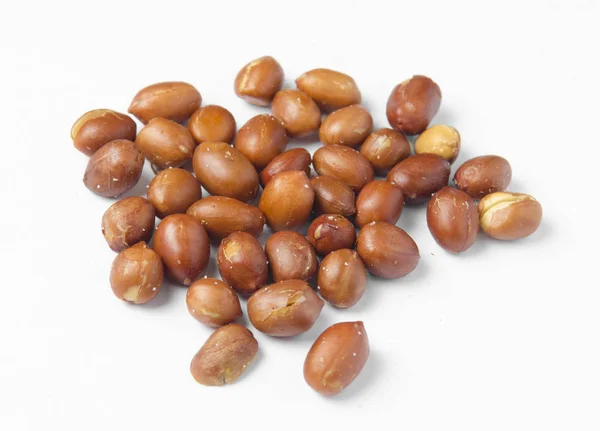 Kacang Panggang Diisolasi Pada Warna Putih — Stok Foto