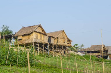 Sangkhlaburi, Kanchanaburi Tayland evde Sal