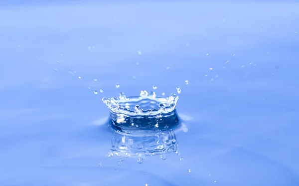 Νερό Πτώση Σούπερ Splash Μακροεντολή Από Κοντά — Φωτογραφία Αρχείου