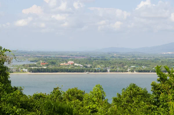 Vista Del Mar Chanthaburi Desde Mirador Tailandia — Foto de Stock