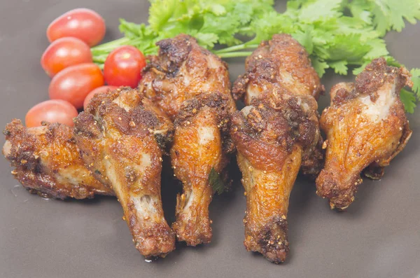 Ayam Goreng Diisolasi Pada Putih — Stok Foto