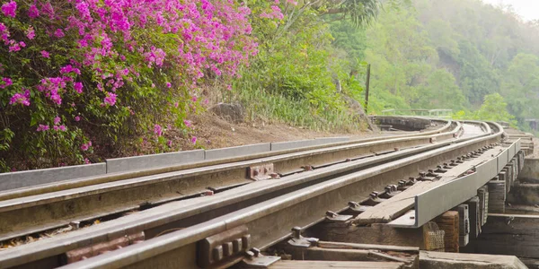 Tren yolu, vintage filtre görüntü