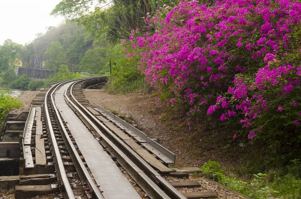 Die Todesbahn Oder Die Thailändisch Burmesische Eisenbahn Zweiten Weltkrieg — Stockfoto